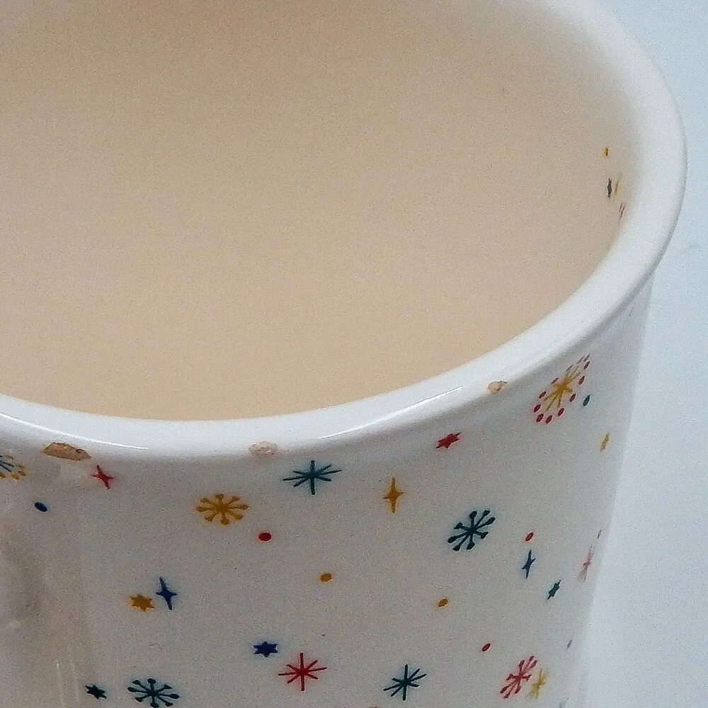 SUR LA TABLE Nutcracker Snowflake Coffee Mug Christmas Hot Chocolate 17.8 oz S/2